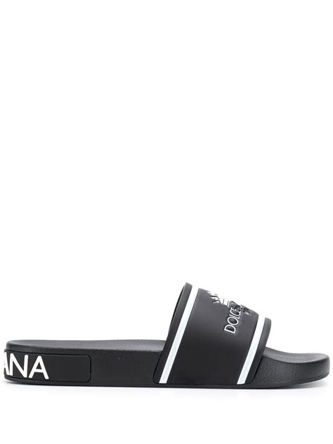 dolce gabbana slides mens|dolce and gabbana flip flops.